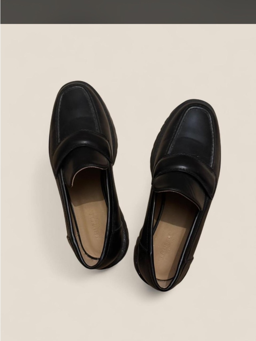 Black Leather Slip-On Loafers